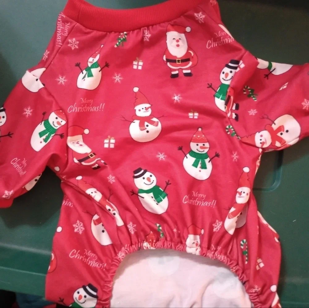 Christmas doggy outfit NWOT